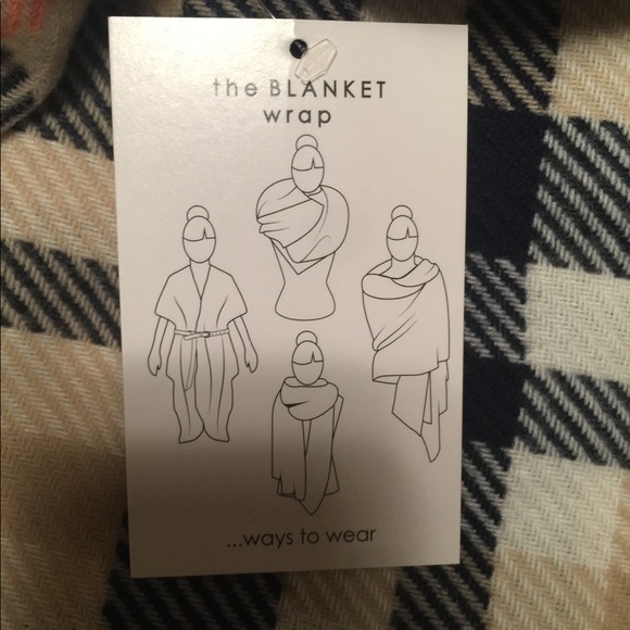 Oversize Buffalo check blanket wrap scarf shawl - Picture 2 of 4